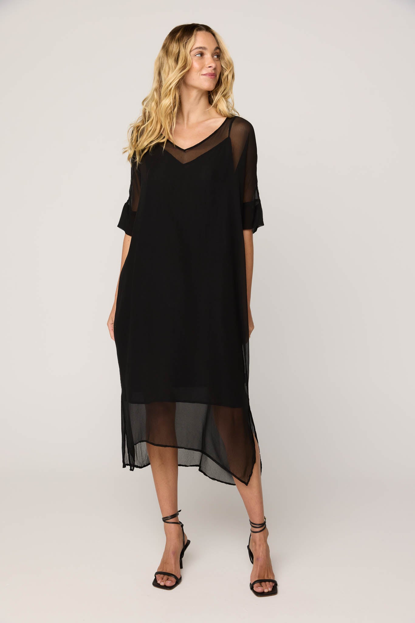 TALLOWS DRESS - NOIR