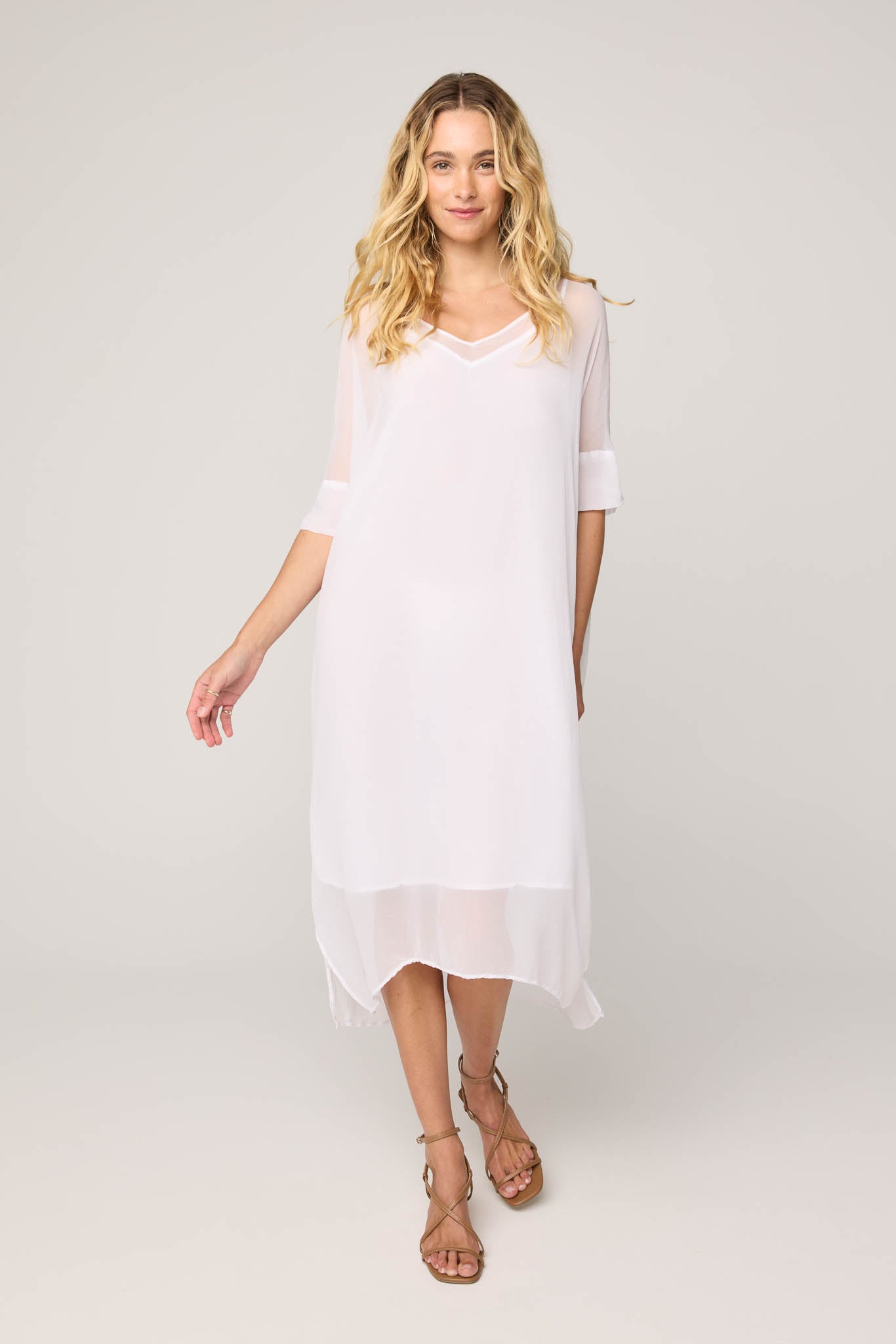 TALLOWS DRESS - BLANC