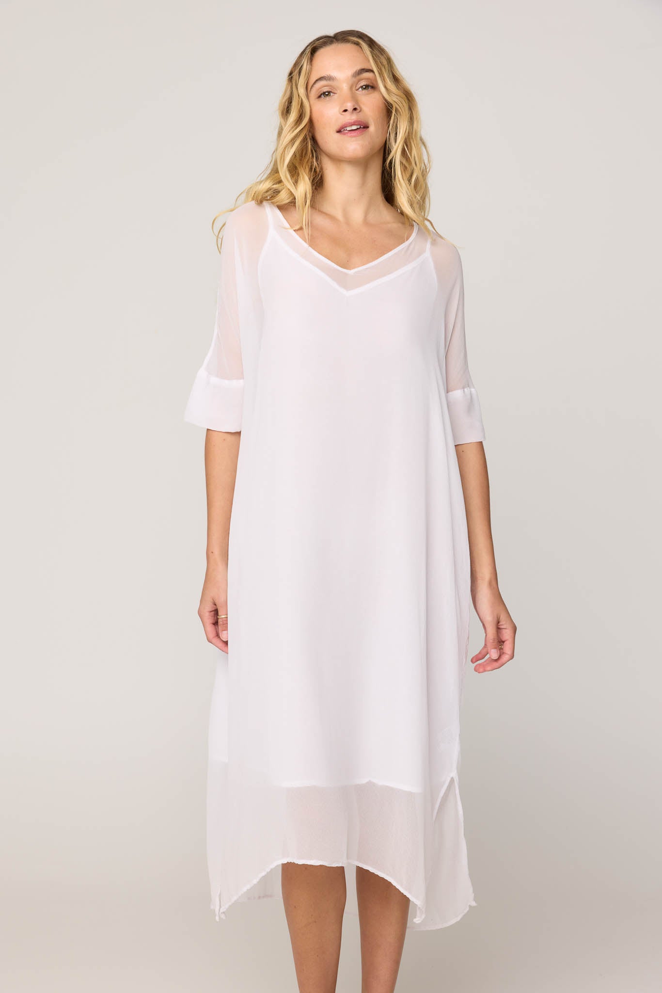 TALLOWS DRESS - BLANC