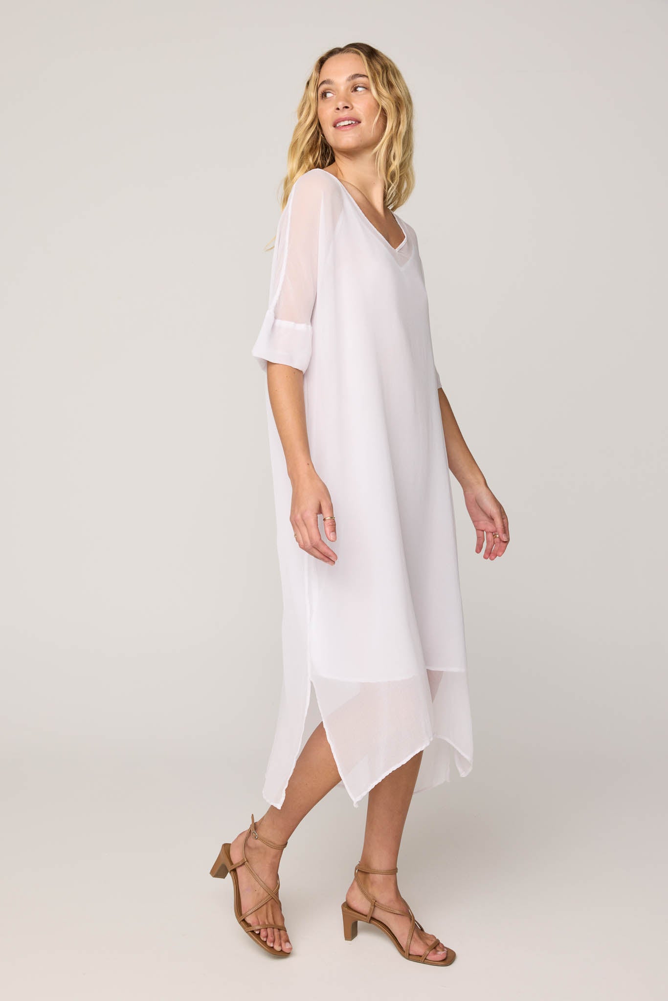 TALLOWS DRESS - BLANC