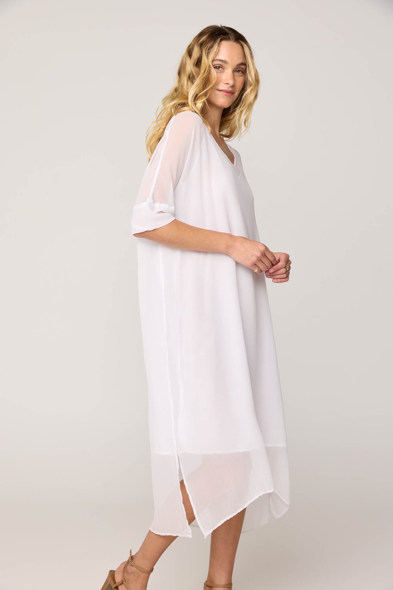 TALLOWS DRESS - BLANC