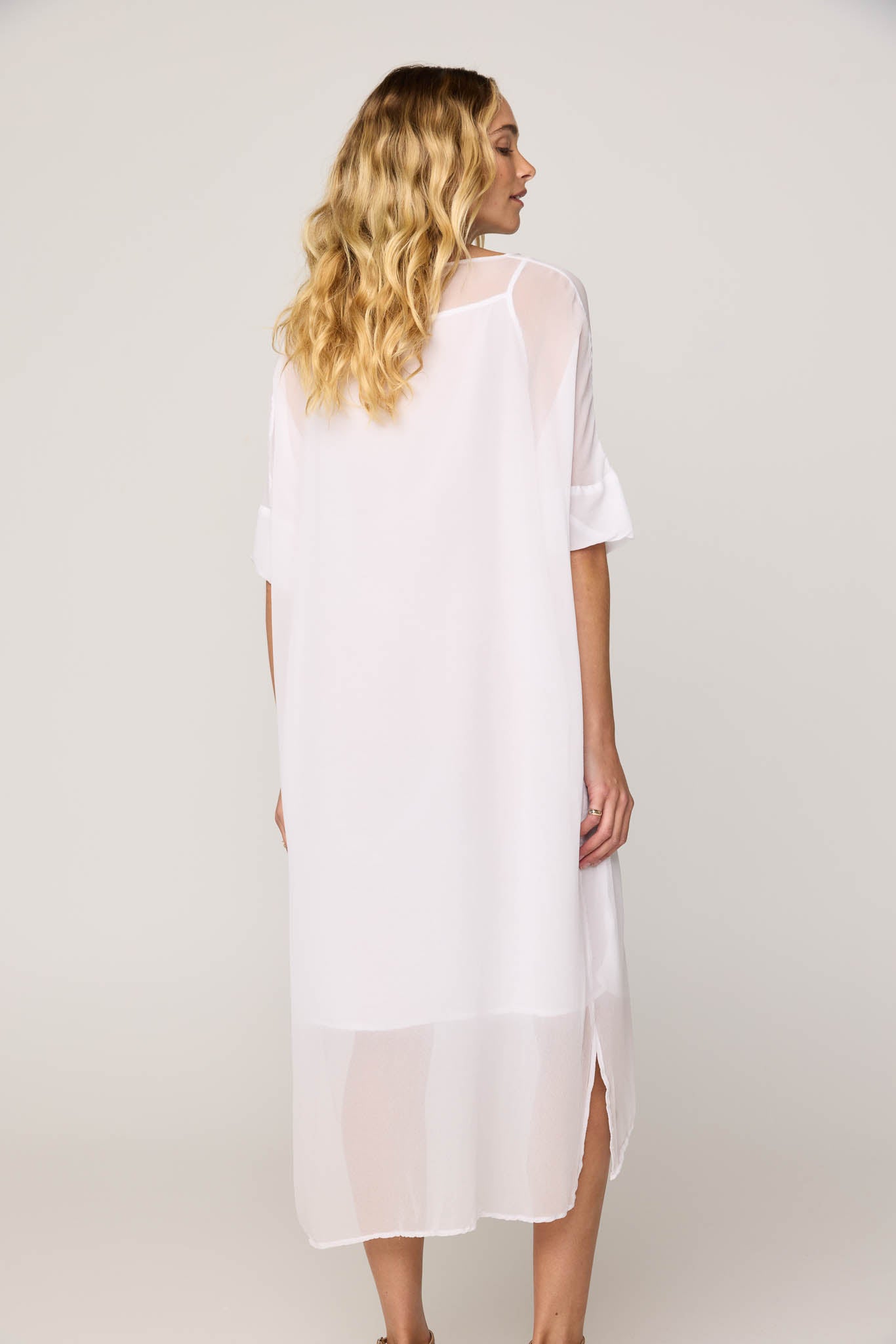 TALLOWS DRESS - BLANC