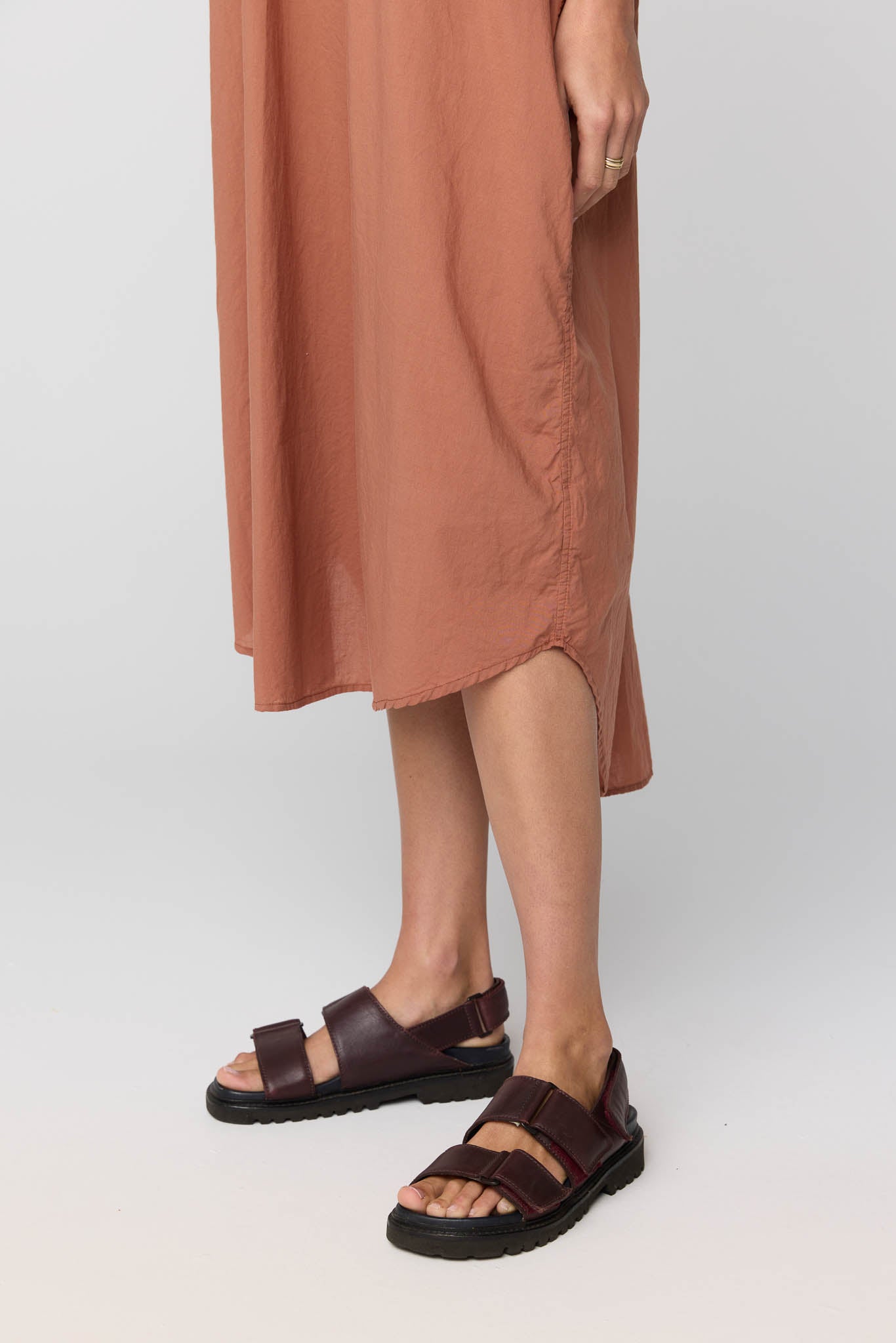 AVERY SHIRT DRESS - COPPER