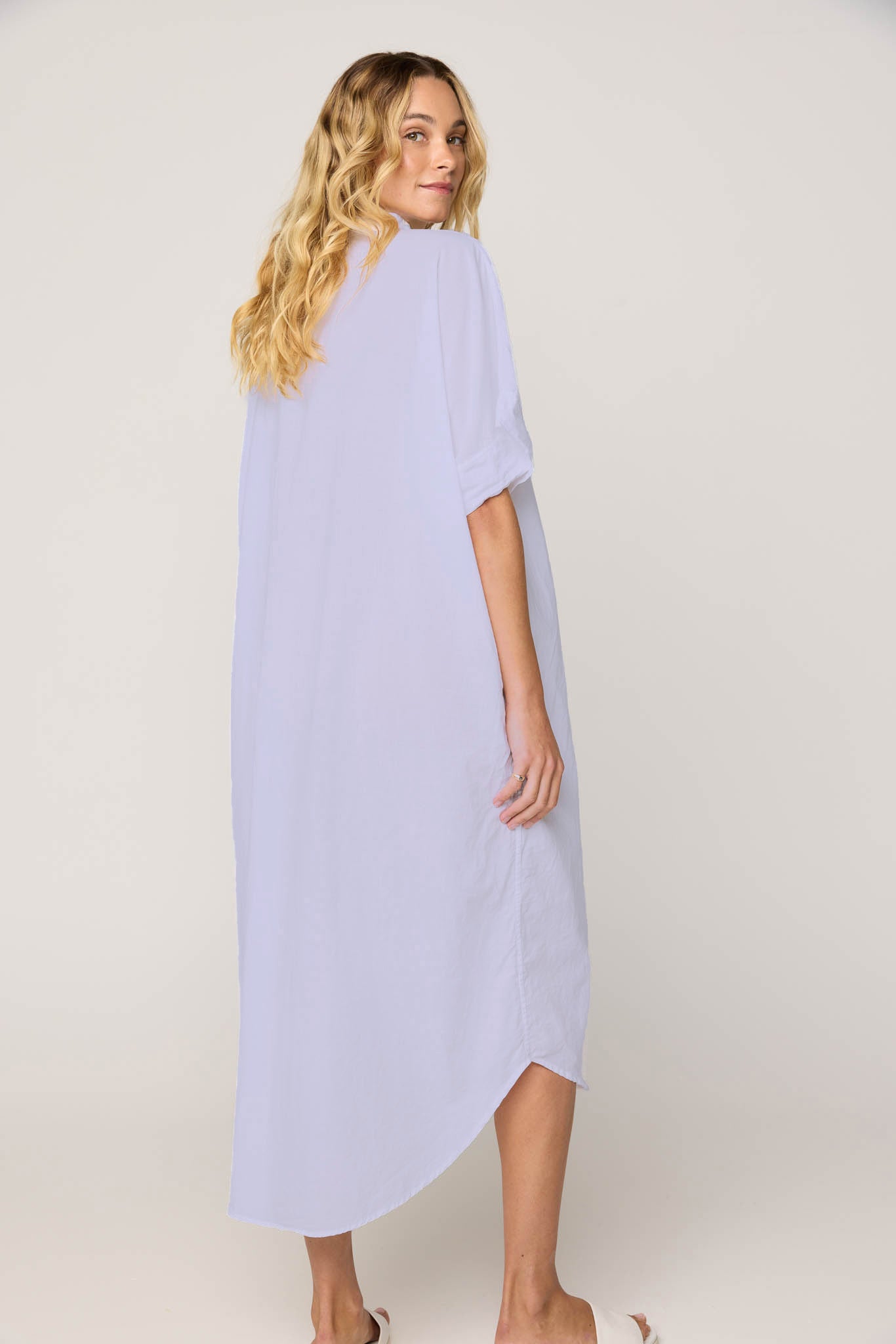 AVERY SHIRT DRESS - LILAC