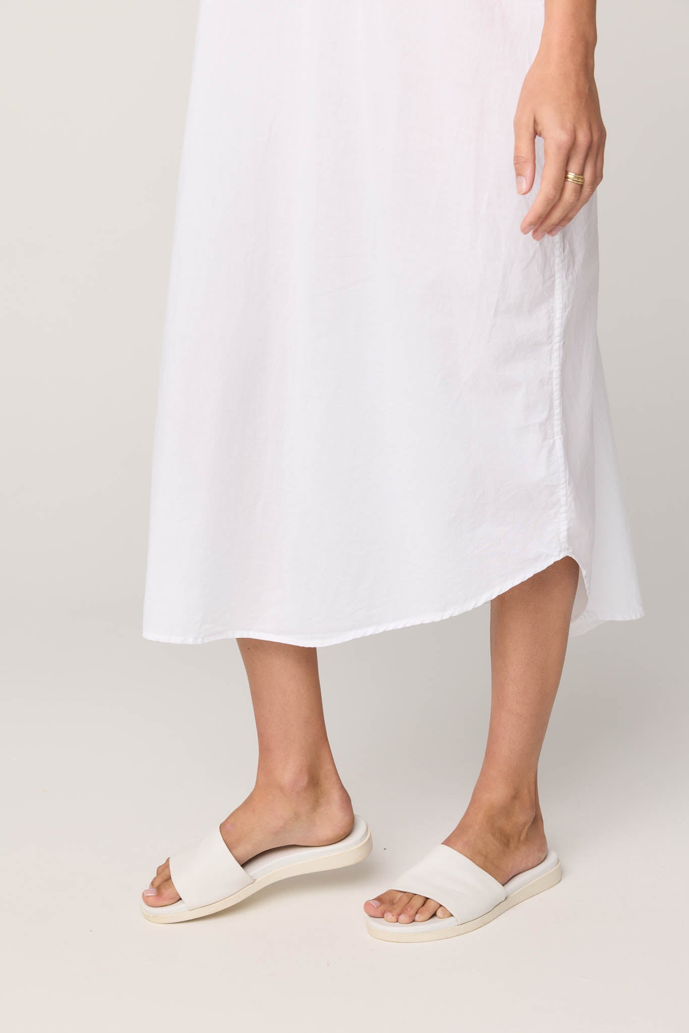 AVERY SHIRT DRESS - BLANC