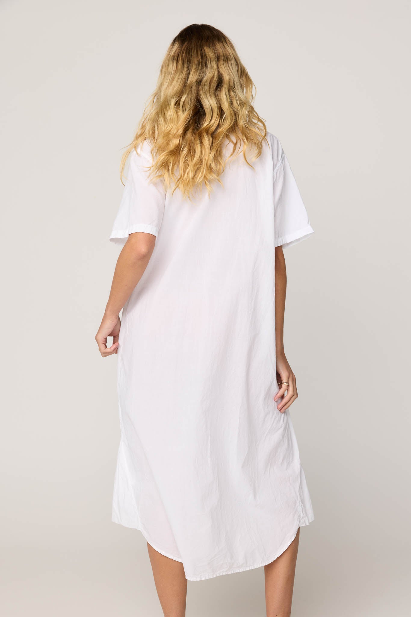 LALA SHIRT DRESS - BLANC