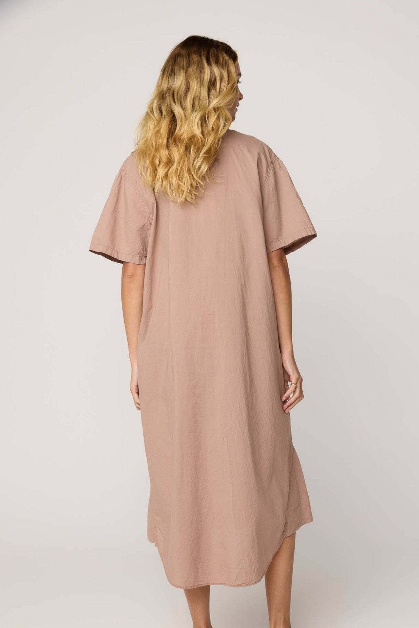 LALA SHIRT DRESS - TAUPE