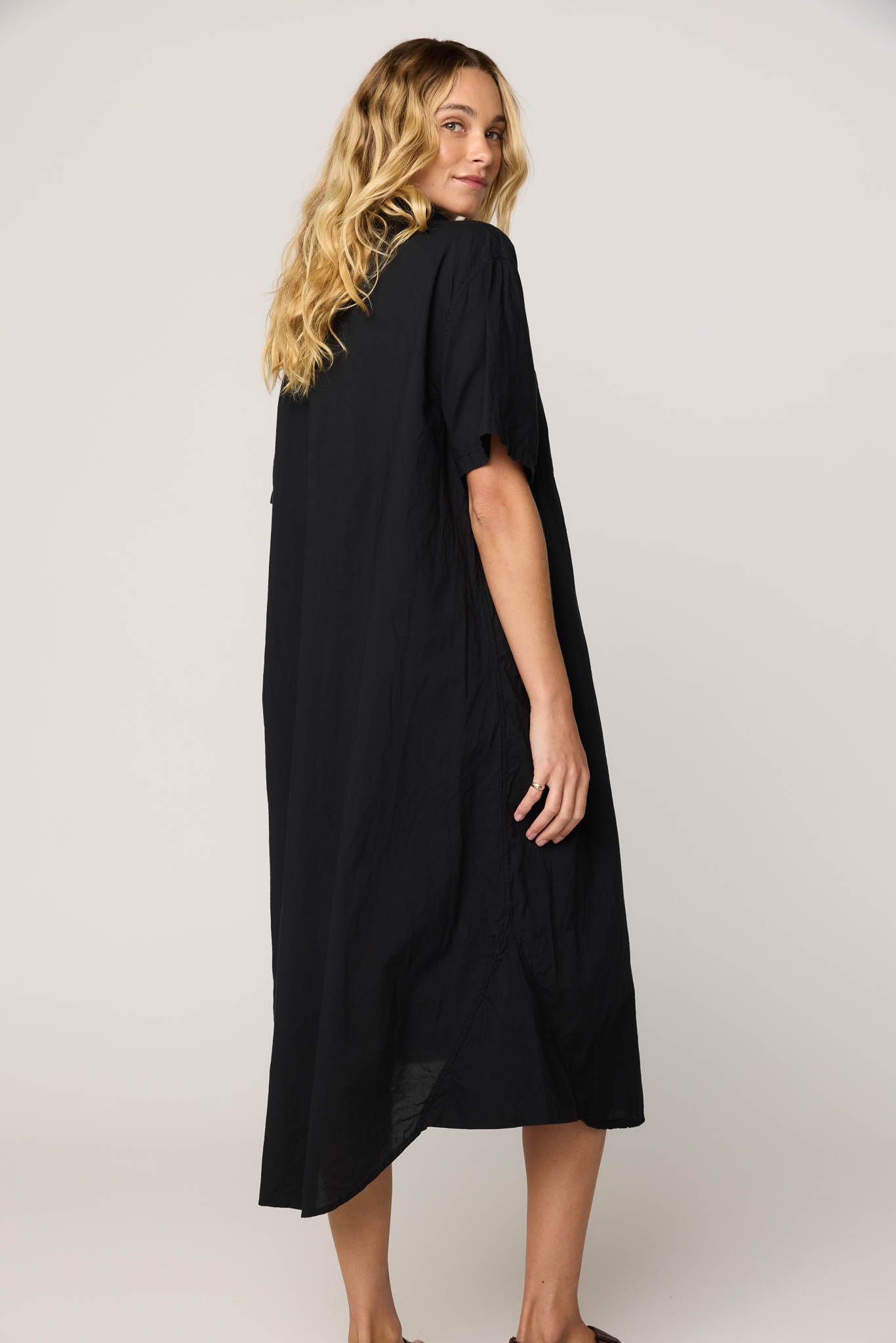 LALA SHIRT DRESS - NOIR