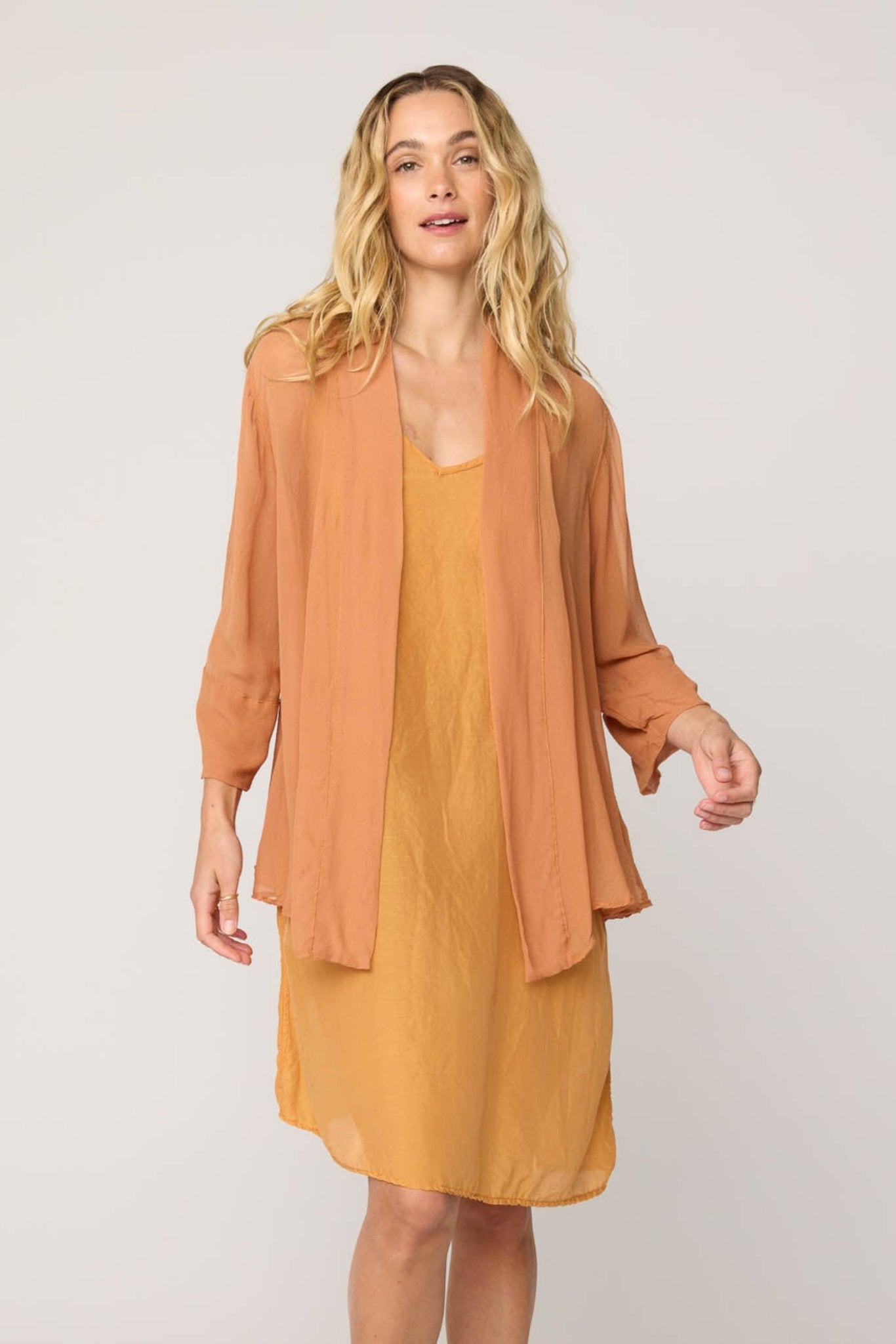 TALLOWS CARDI - APRICOT