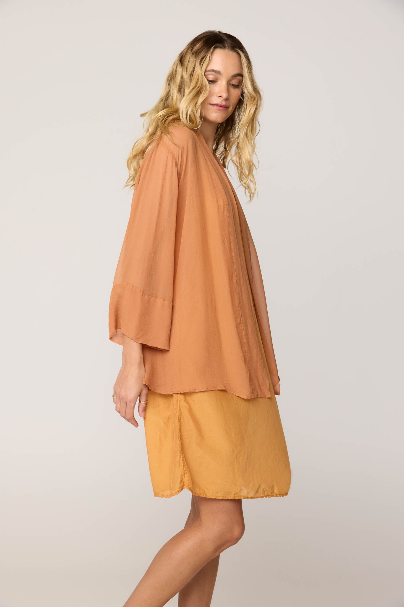 TALLOWS CARDI - APRICOT