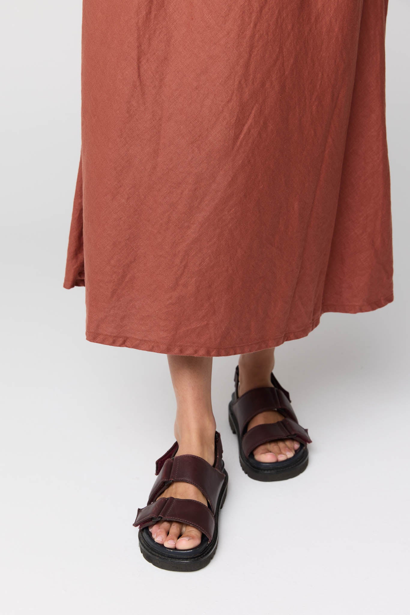 PALM BIAS SKIRT - COPPER