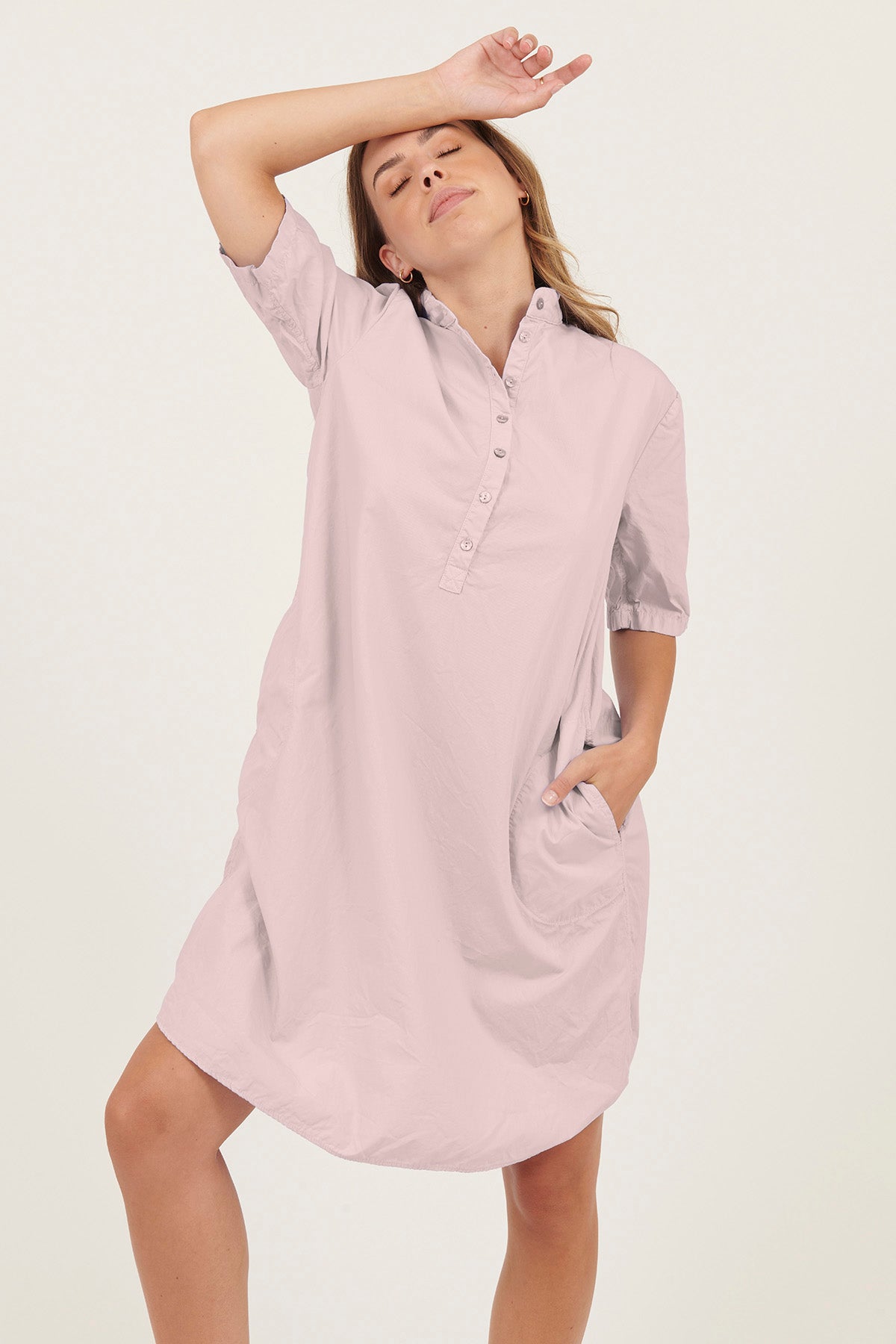 BIBO DRESS - ROSY BROWN