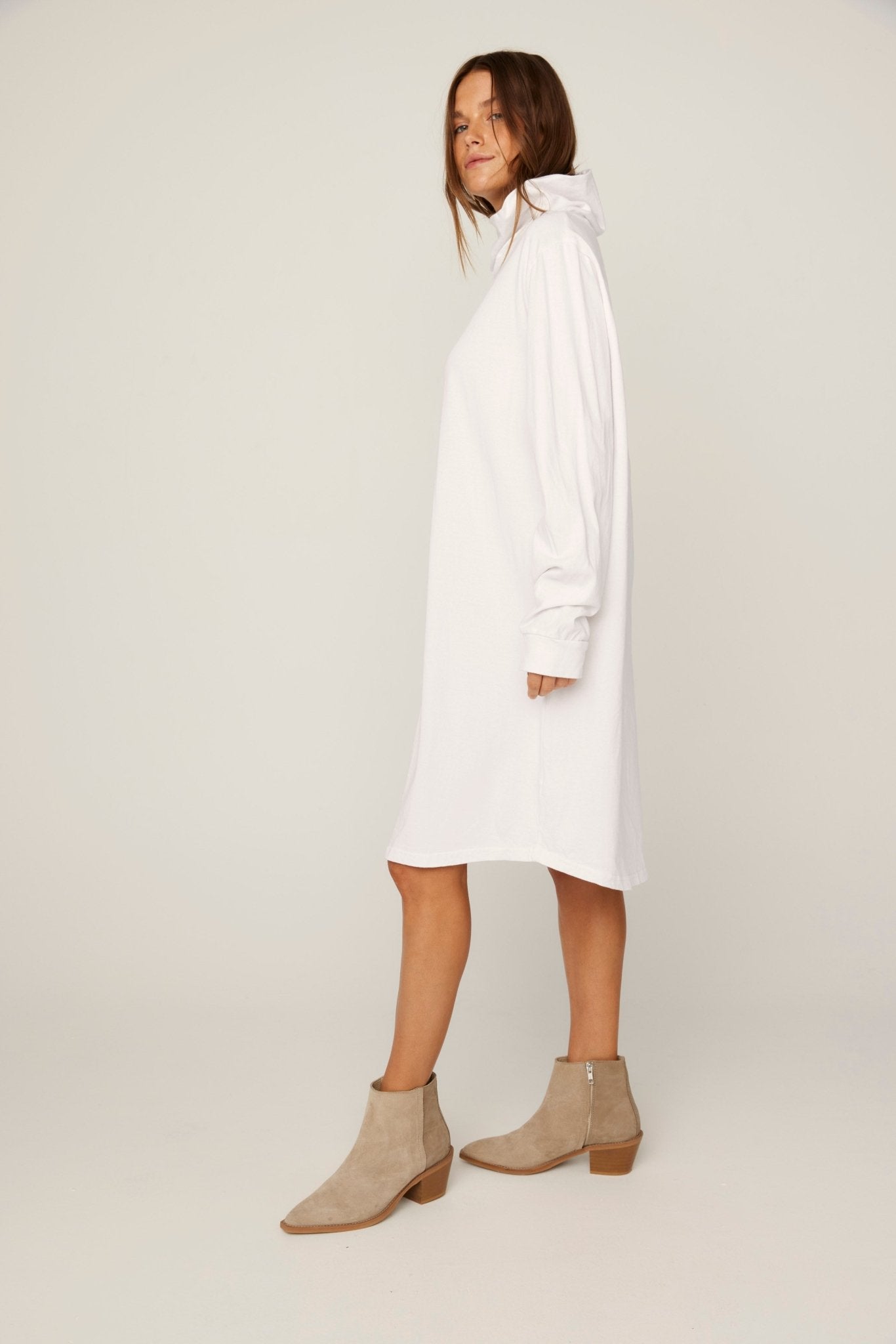 BIMAH SKIVVY DRESS - BLANC (PRE-ORDER) - Primness