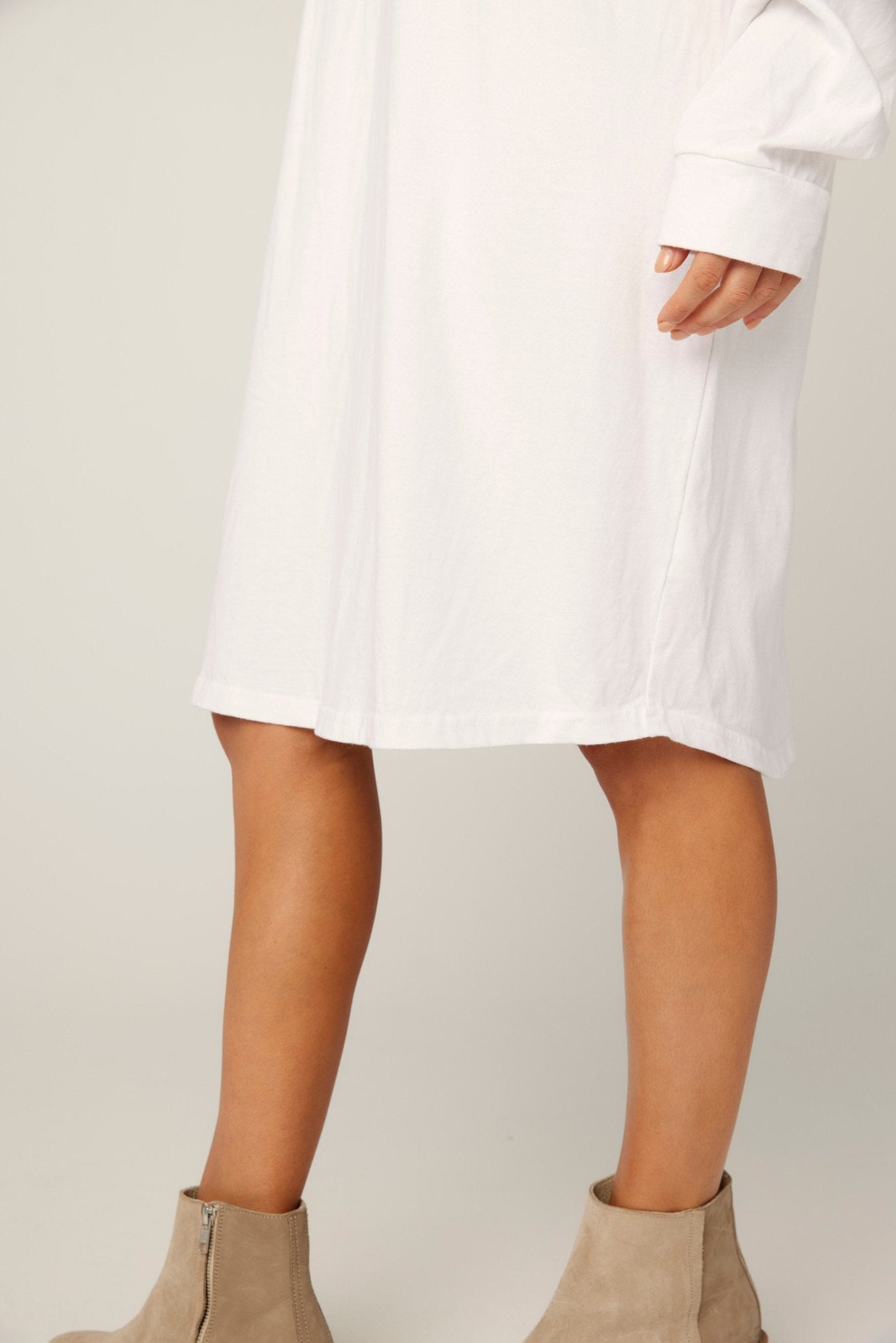 BIMAH SKIVVY DRESS - BLANC (PRE-ORDER) - Primness