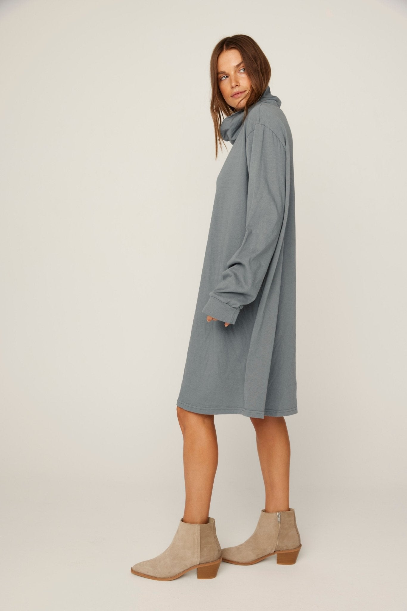 BIMAH SKIVVY DRESS - GREY MIST (PRE-ORDER) - Primness