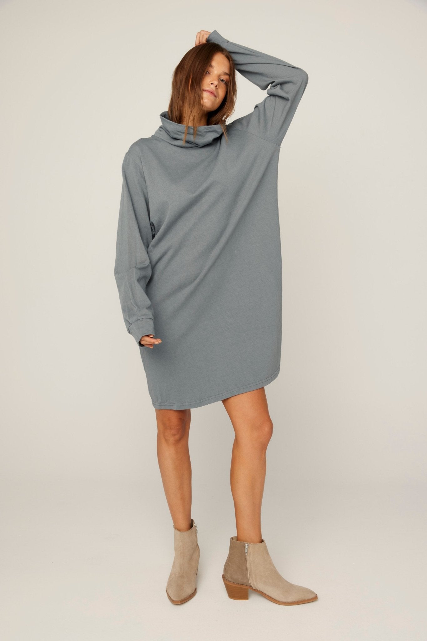 BIMAH SKIVVY DRESS - GREY MIST (PRE-ORDER) - Primness