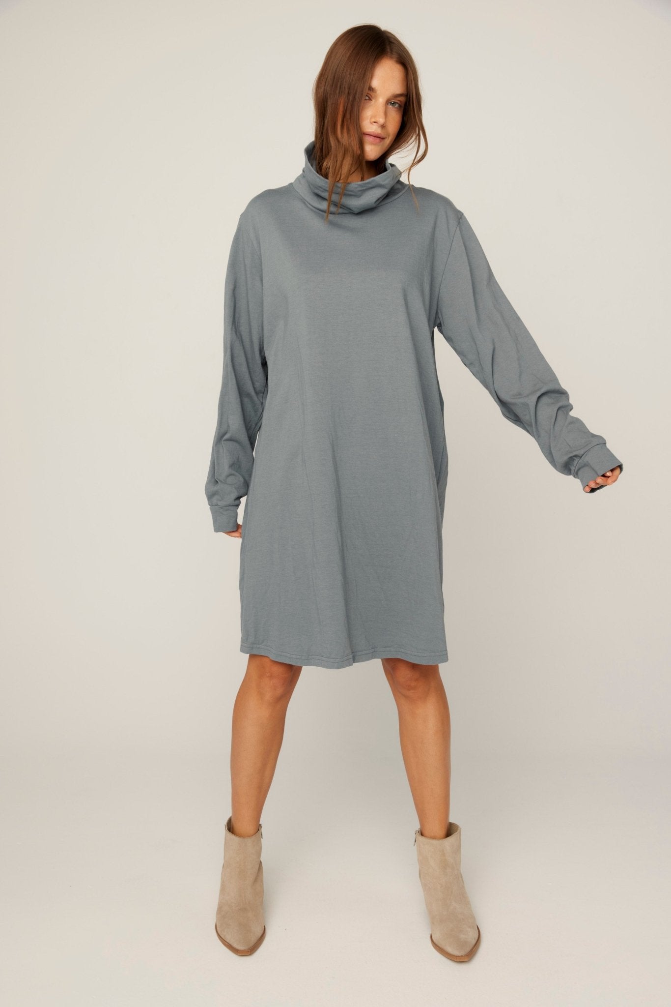 BIMAH SKIVVY DRESS - GREY MIST (PRE-ORDER) - Primness