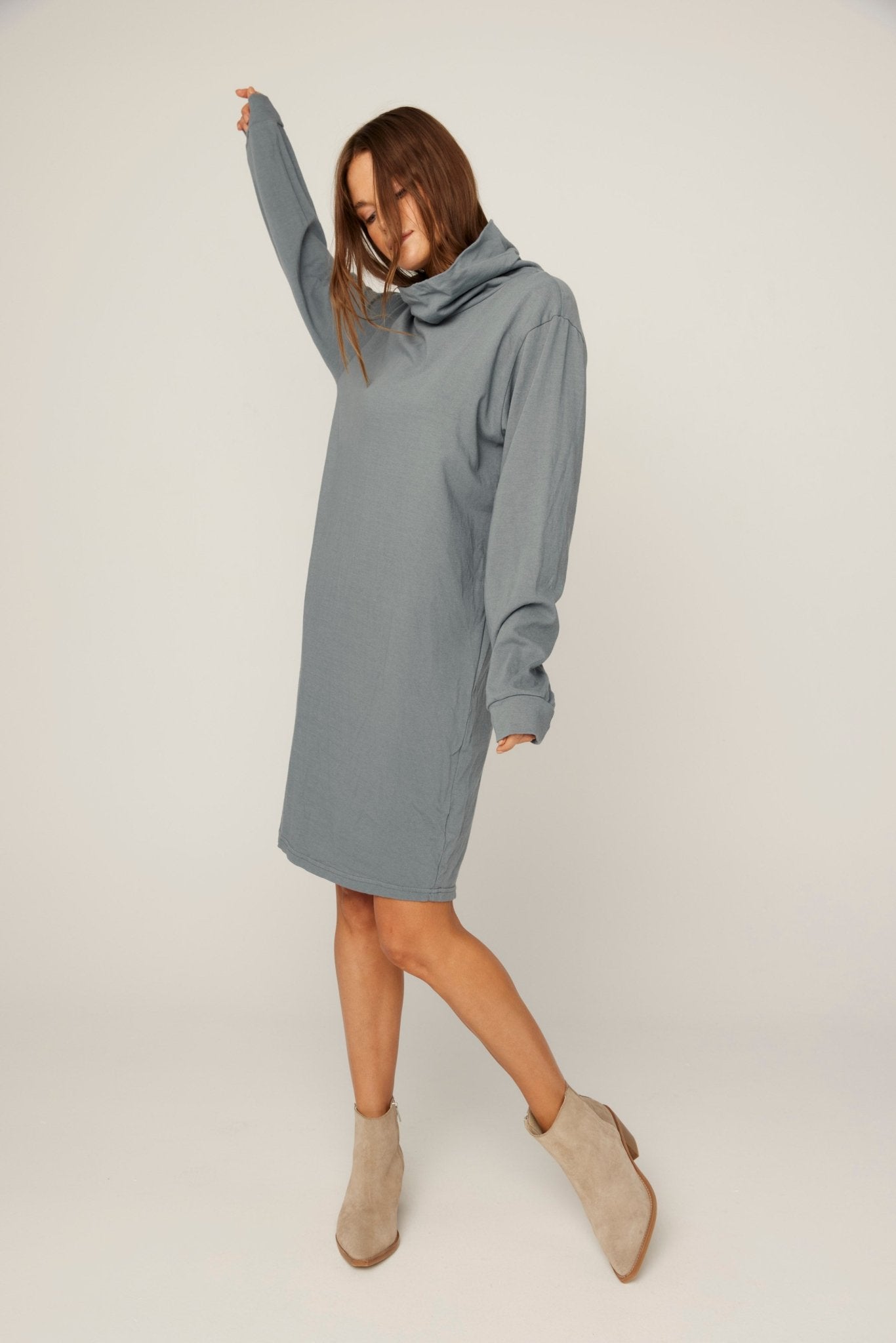 BIMAH SKIVVY DRESS - GREY MIST (PRE-ORDER) - Primness