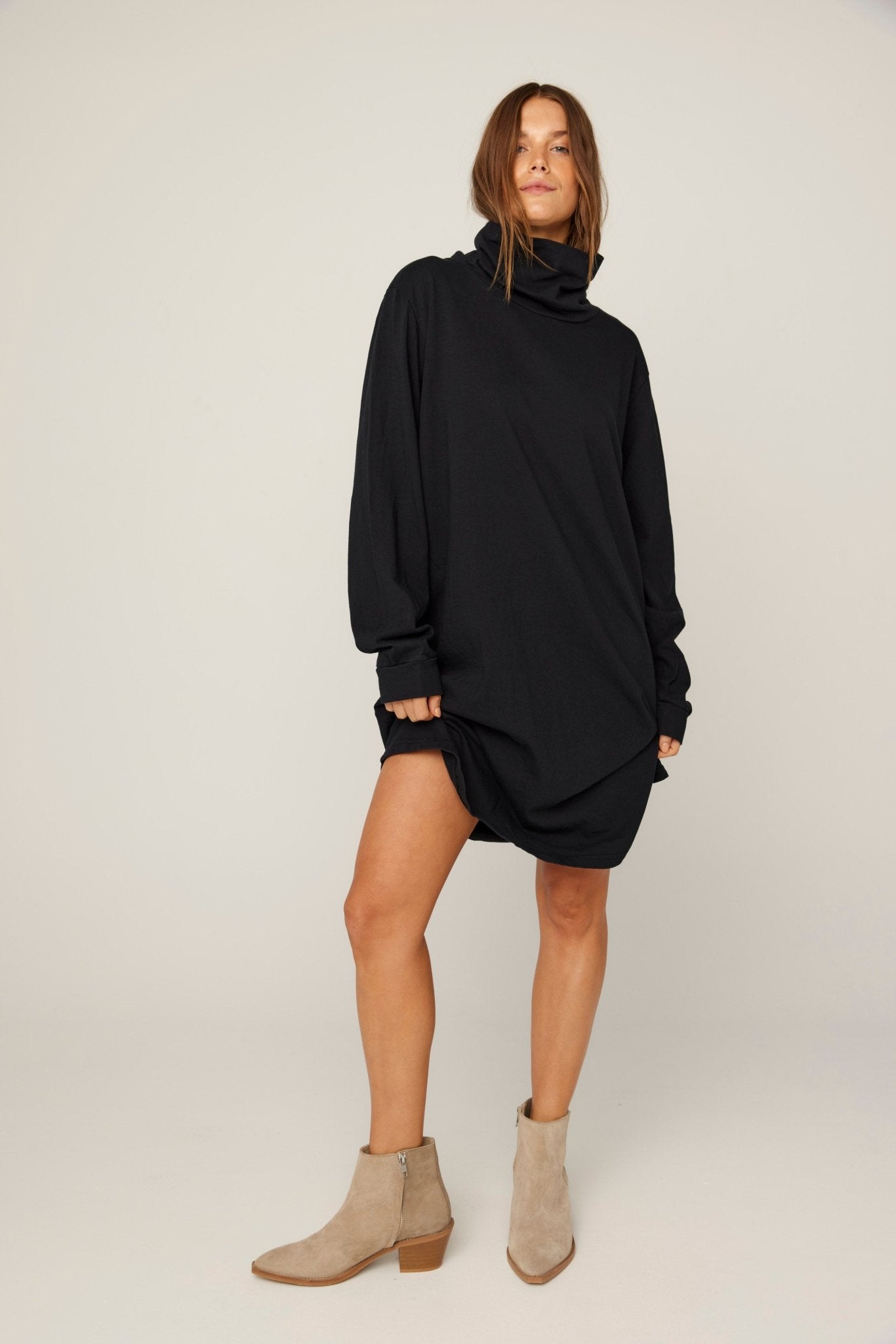 BIMAH SKIVVY DRESS - NOIR (PRE-ORDER) - Primness