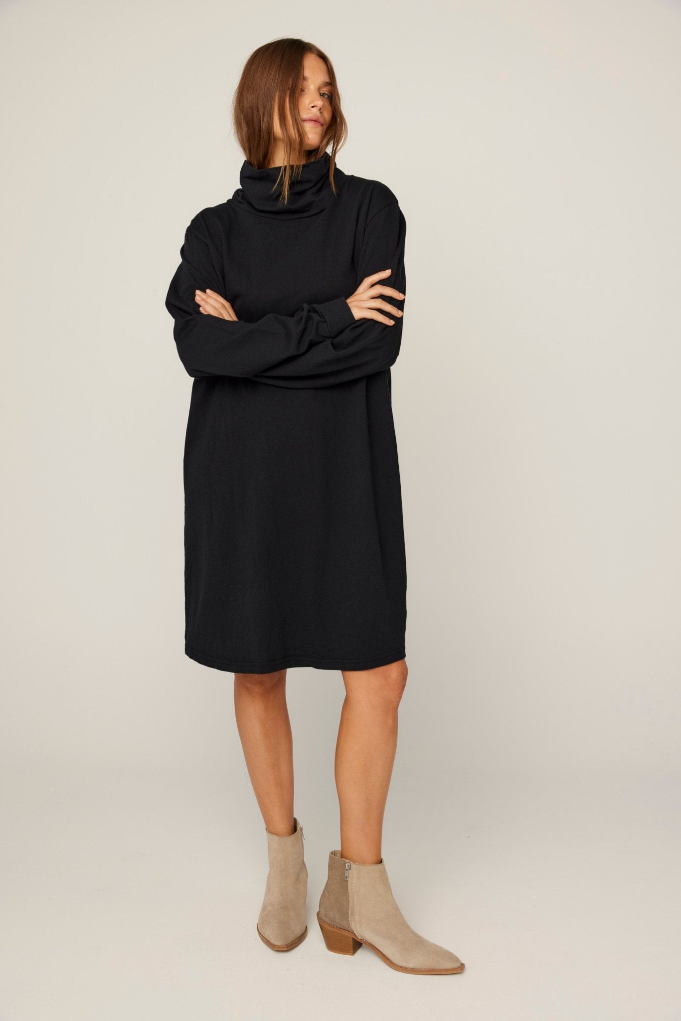 BIMAH SKIVVY DRESS - NOIR (PRE-ORDER) - Primness