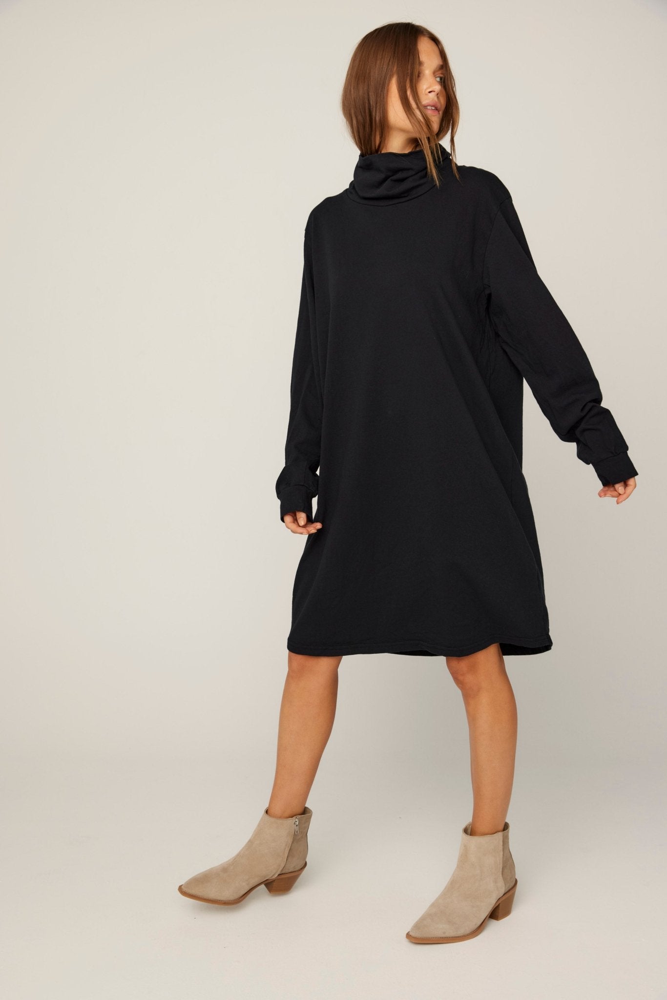 BIMAH SKIVVY DRESS - NOIR (PRE-ORDER) - Primness