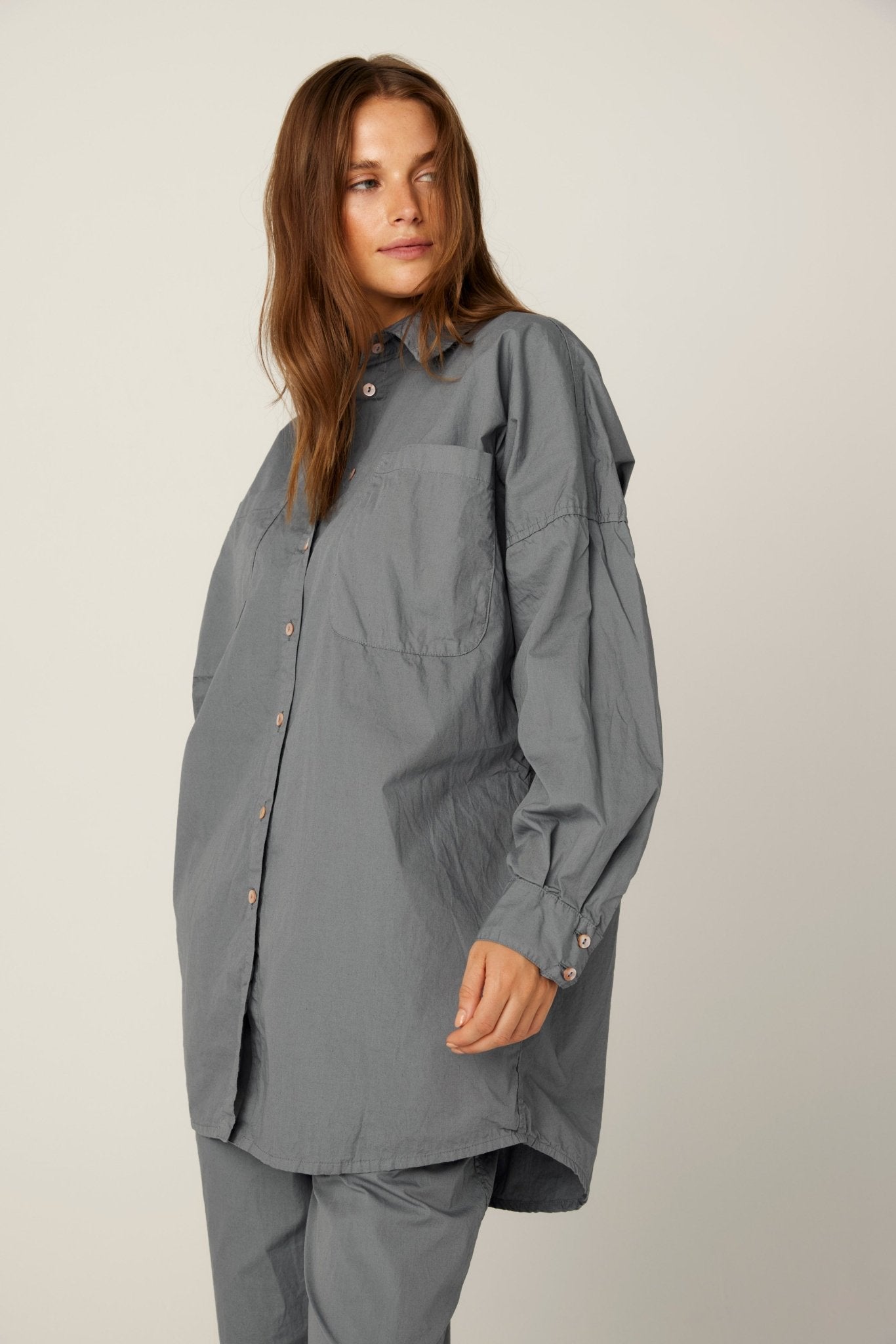 BOBO SHIRT - GREY MIST (PRE-ORDER) - Primness