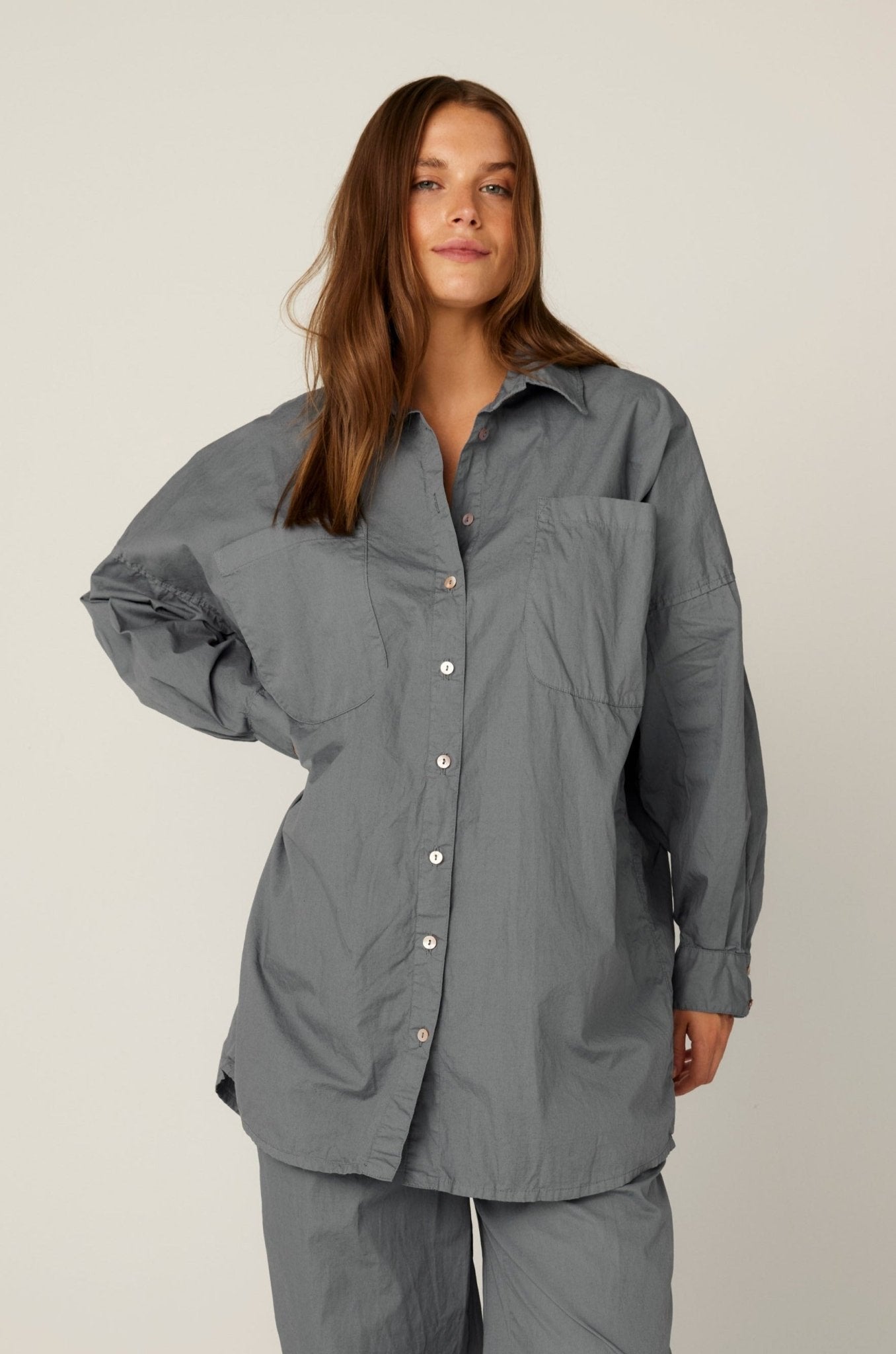 BOBO SHIRT - GREY MIST (PRE-ORDER) - Primness