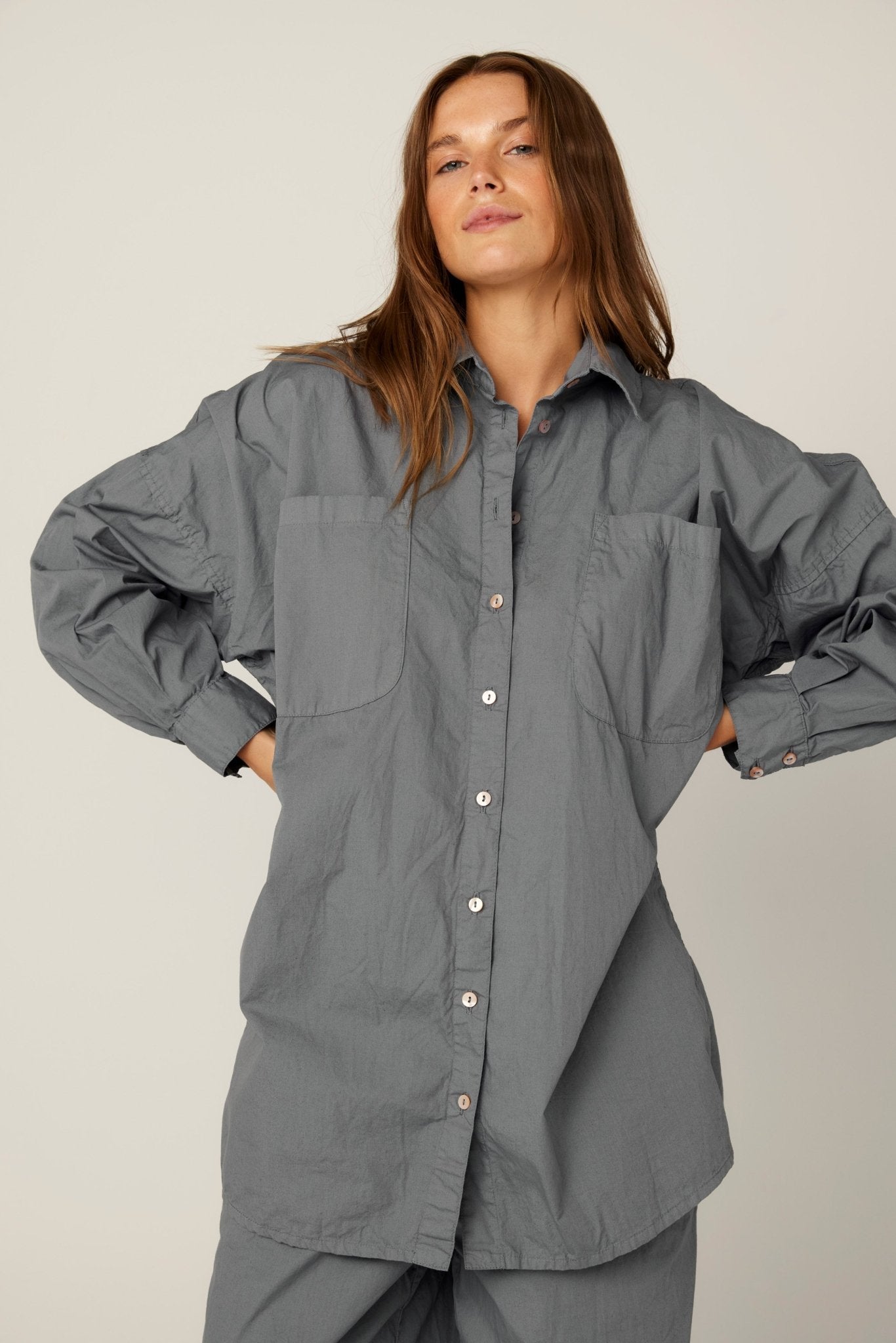 BOBO SHIRT - GREY MIST (PRE-ORDER) - Primness