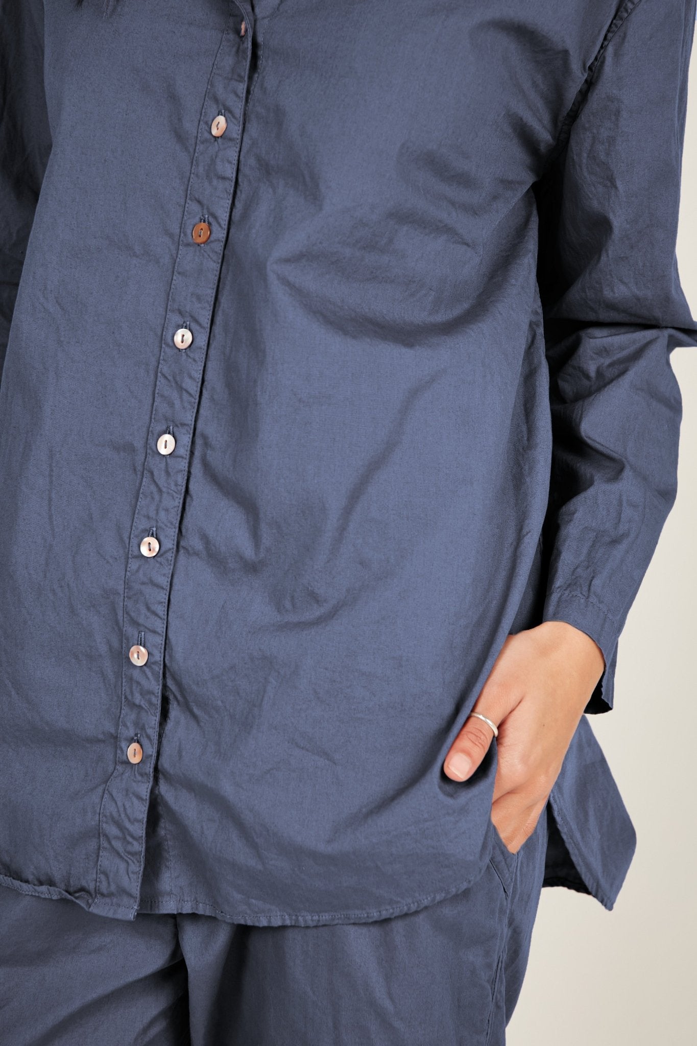 BUWI SHIRT - DARK NAVY - Primness