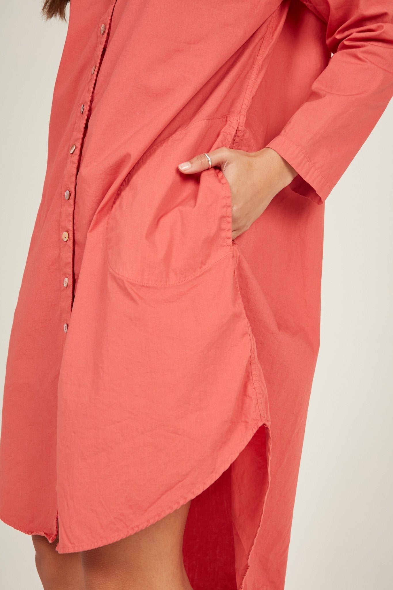 BUWI SHIRT DRESS - CAMELIA - Primness