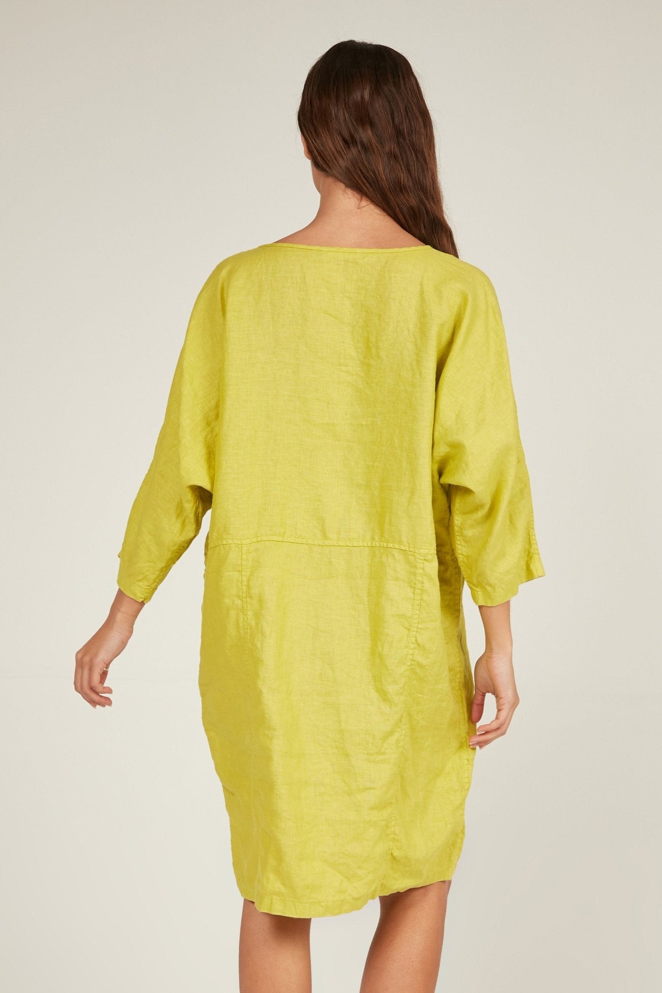 CHICHI DRESS - CHARTREUSE - Primness