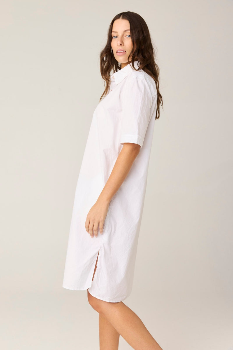 DENNI SHIRT DRESS - BLANC (PRE - ORDER) - Primness