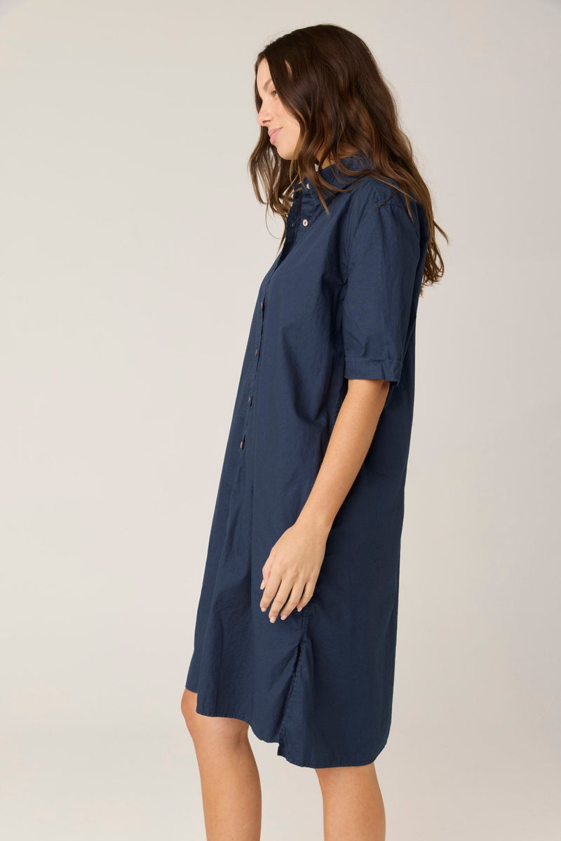 DENNI SHIRT DRESS - DARK NAVY (PRE - ORDER) - Primness