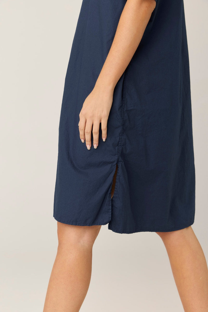 DENNI SHIRT DRESS - DARK NAVY (PRE - ORDER) - Primness