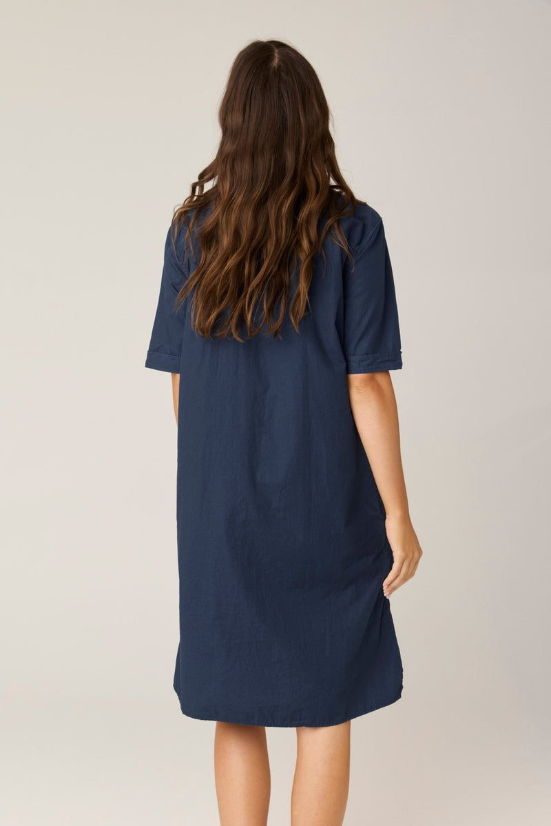 DENNI SHIRT DRESS - DARK NAVY (PRE - ORDER) - Primness