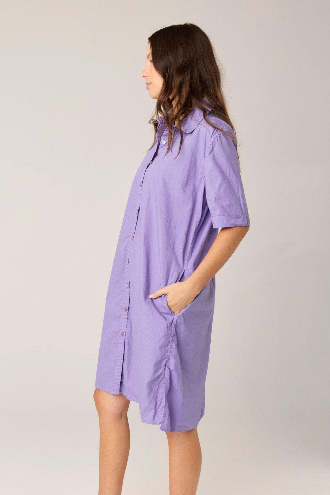 DENNI SHIRT DRESS - LAVENDAR (PRE - ORDER) - Primness