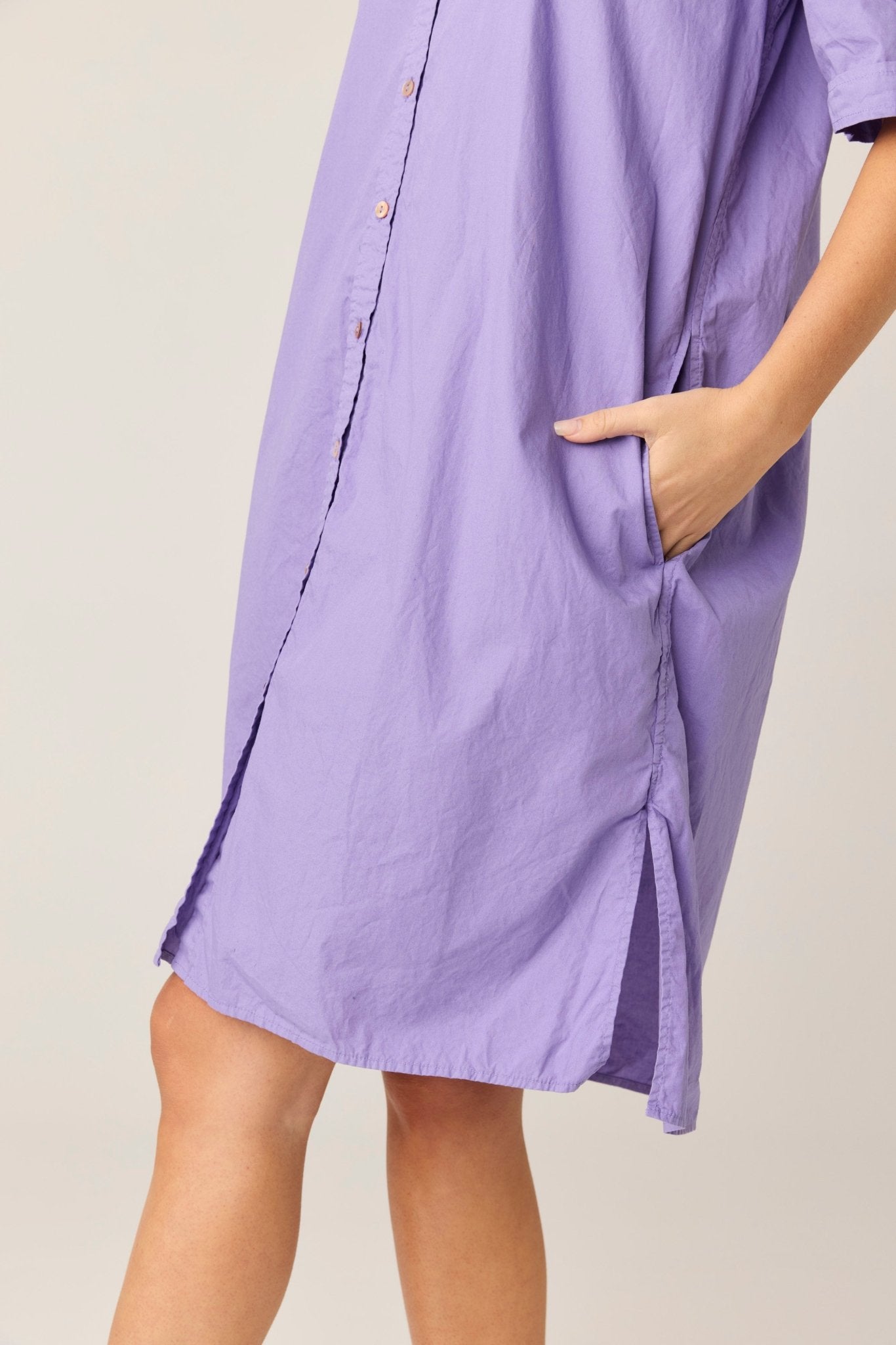 DENNI SHIRT DRESS - LAVENDAR (PRE - ORDER) - Primness