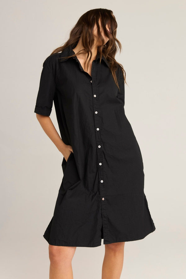 DENNI SHIRT DRESS - NOIR (PRE - ORDER) - Primness