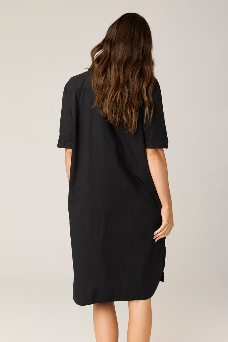 DENNI SHIRT DRESS - NOIR (PRE - ORDER) - Primness