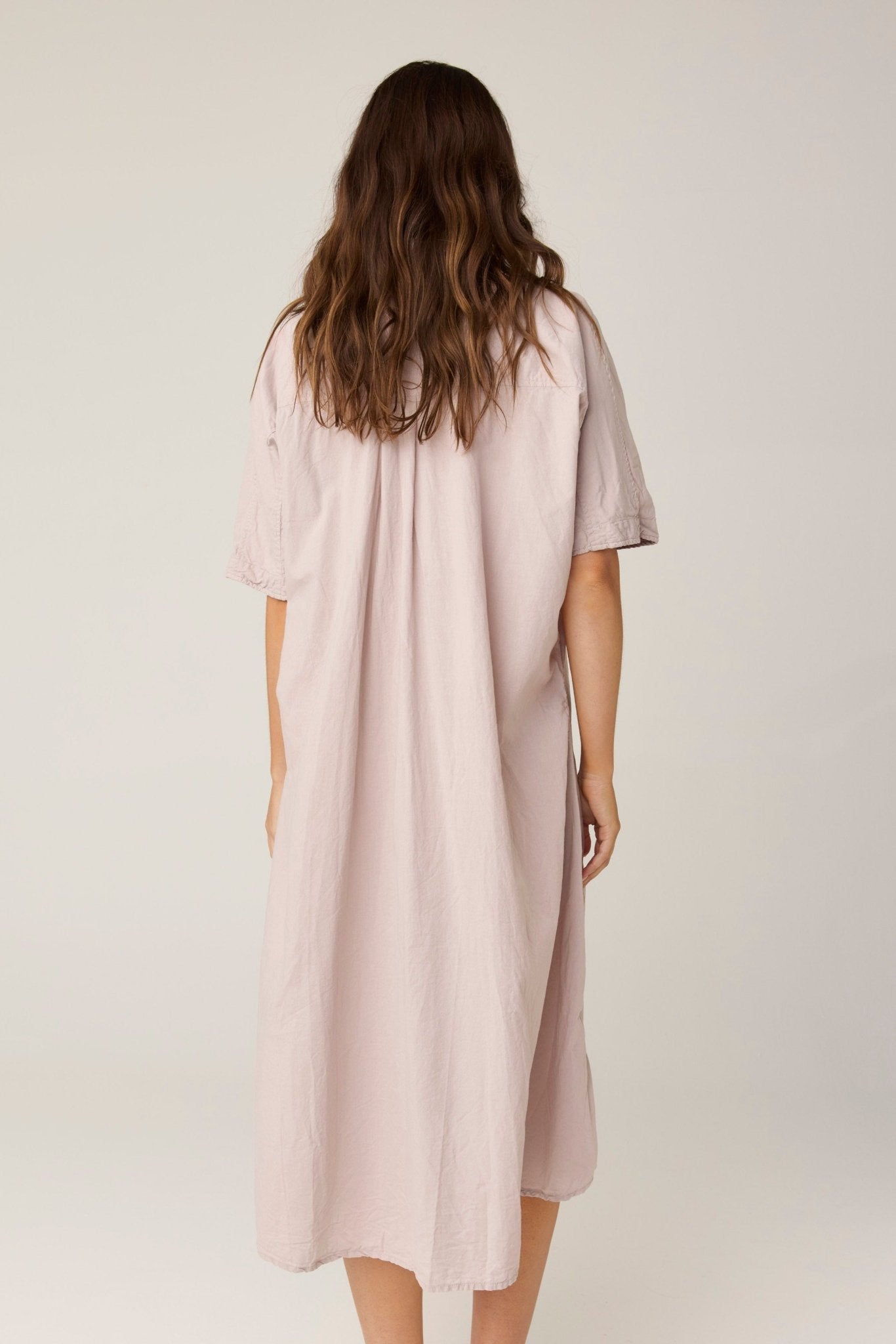 DEVOILE SHIRT DRESS - DOVE (PRE - ORDER) - Primness