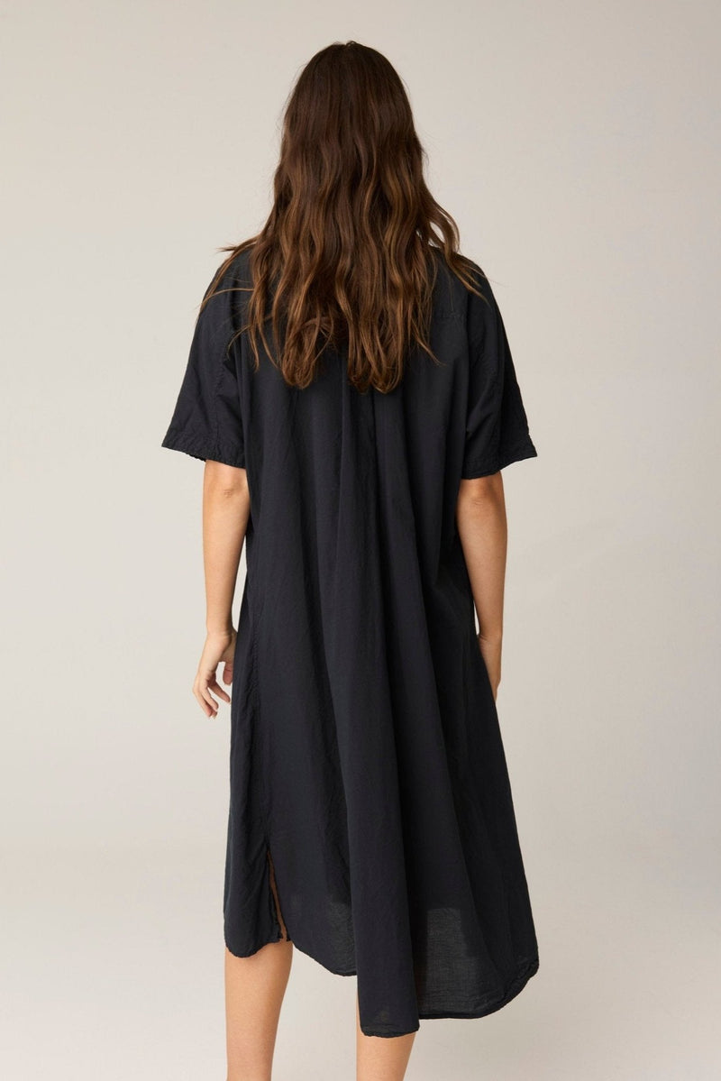 DEVOILE SHIRT DRESS - NOIR (PRE - ORDER) - Primness