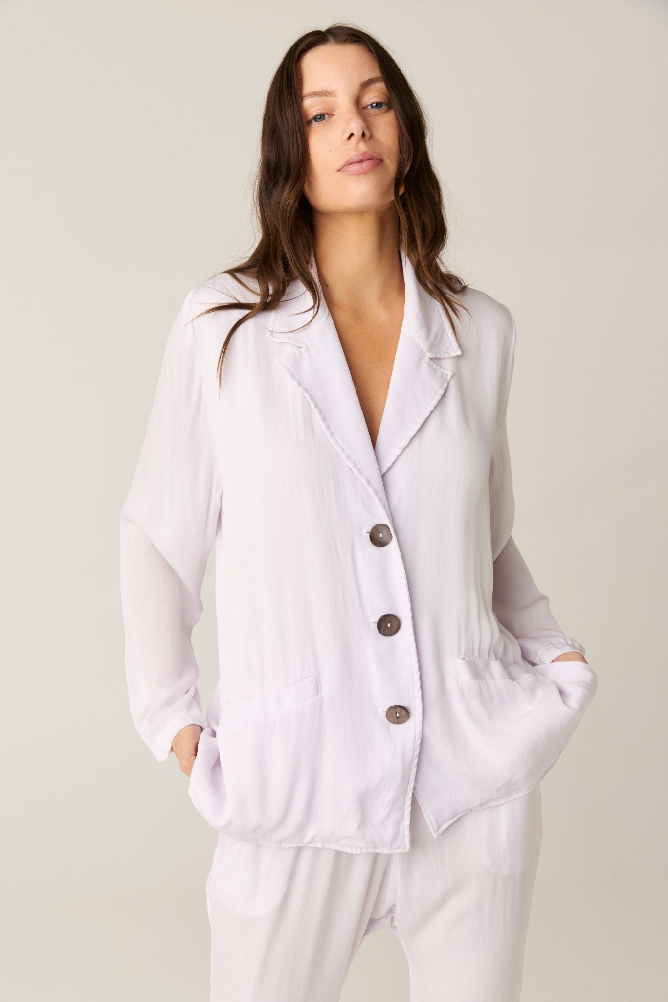 DUSK BLAZER - BLANC (PRE - ORDER) - Primness