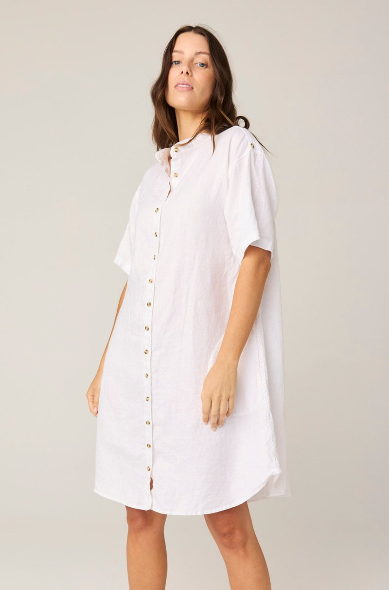 FOREVER SHIRT DRESS - BLANC (PRE - ORDER) - Primness