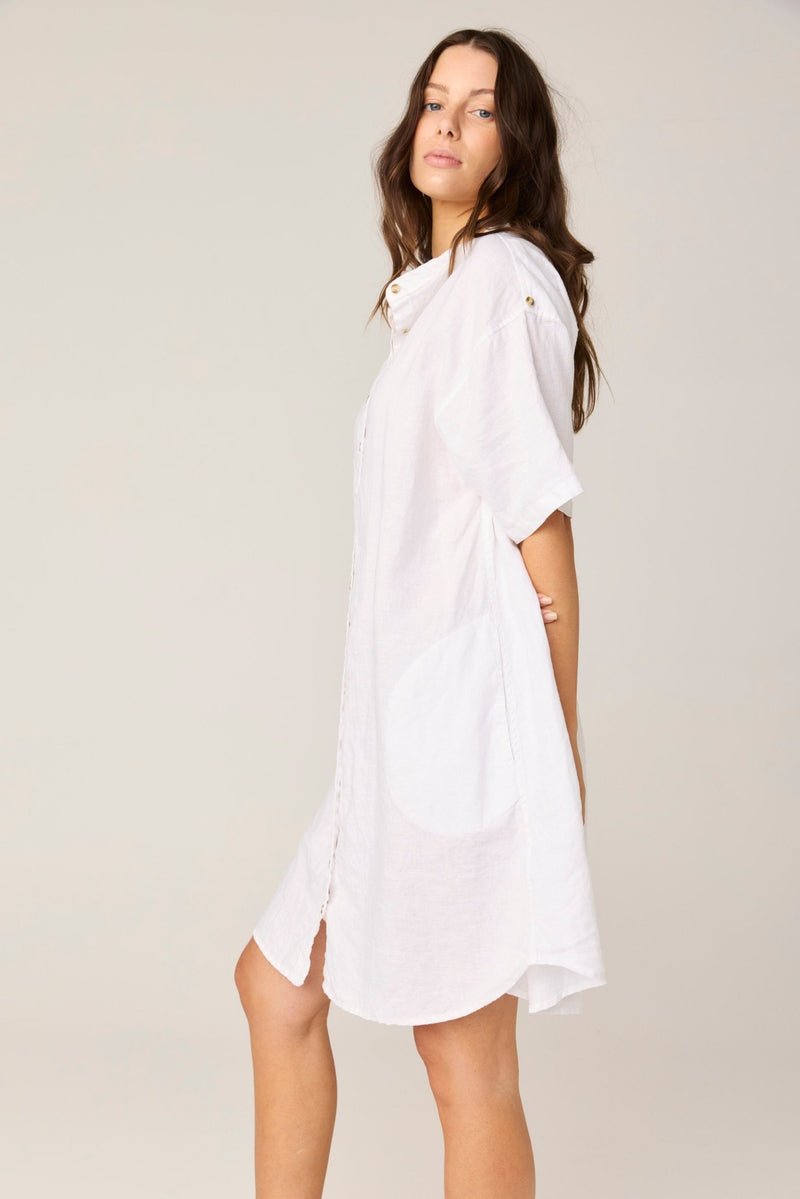 FOREVER SHIRT DRESS - BLANC (PRE - ORDER) - Primness