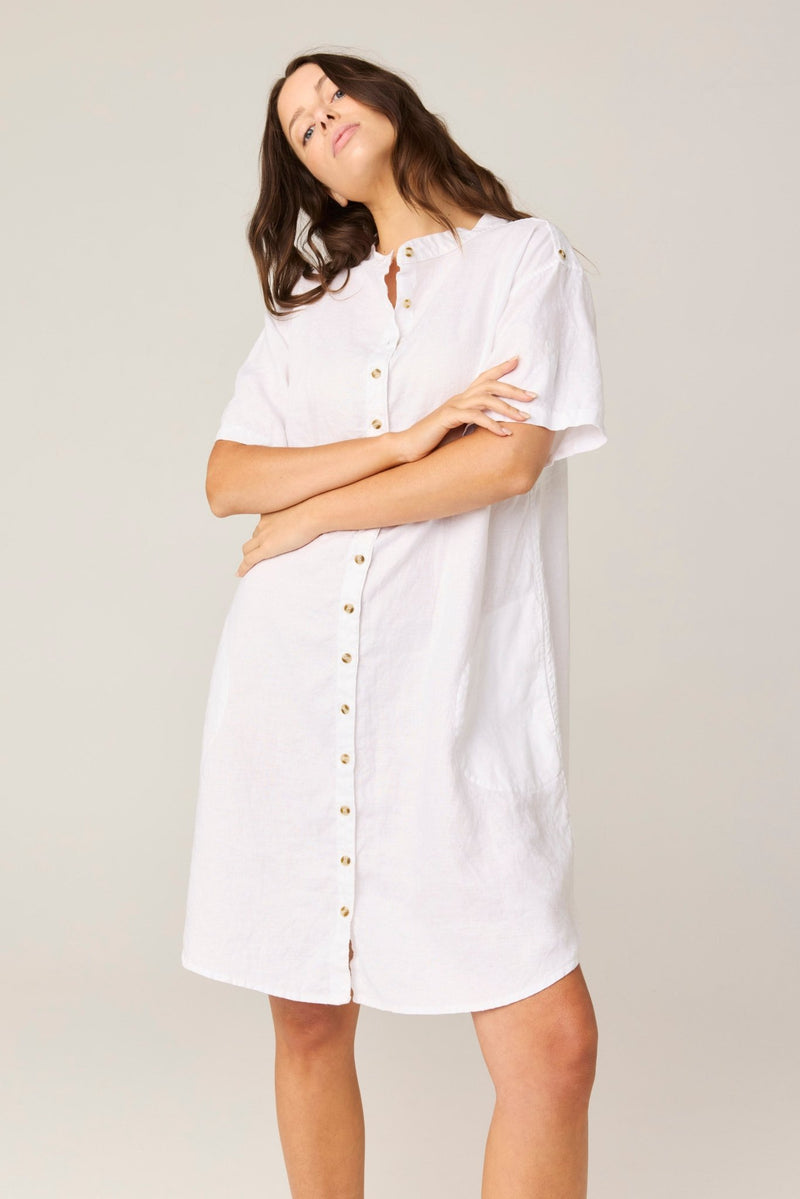 FOREVER SHIRT DRESS - BLANC (PRE - ORDER) - Primness