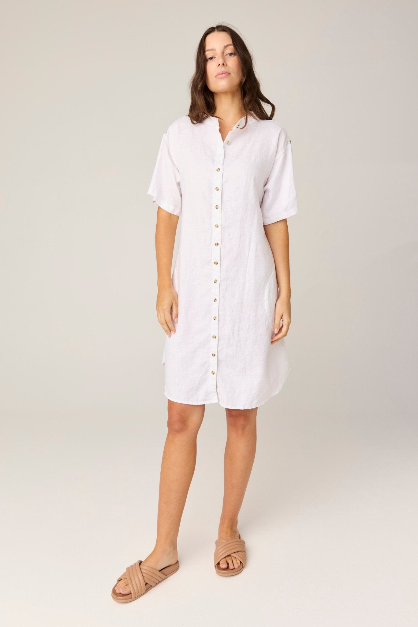 FOREVER SHIRT DRESS - BLANC (PRE - ORDER) - Primness