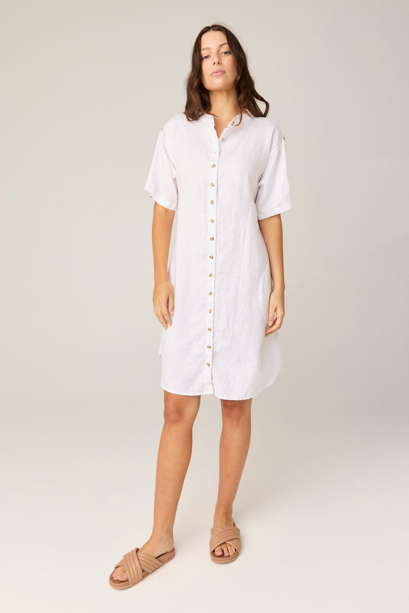 FOREVER SHIRT DRESS - BLANC (PRE - ORDER) - Primness