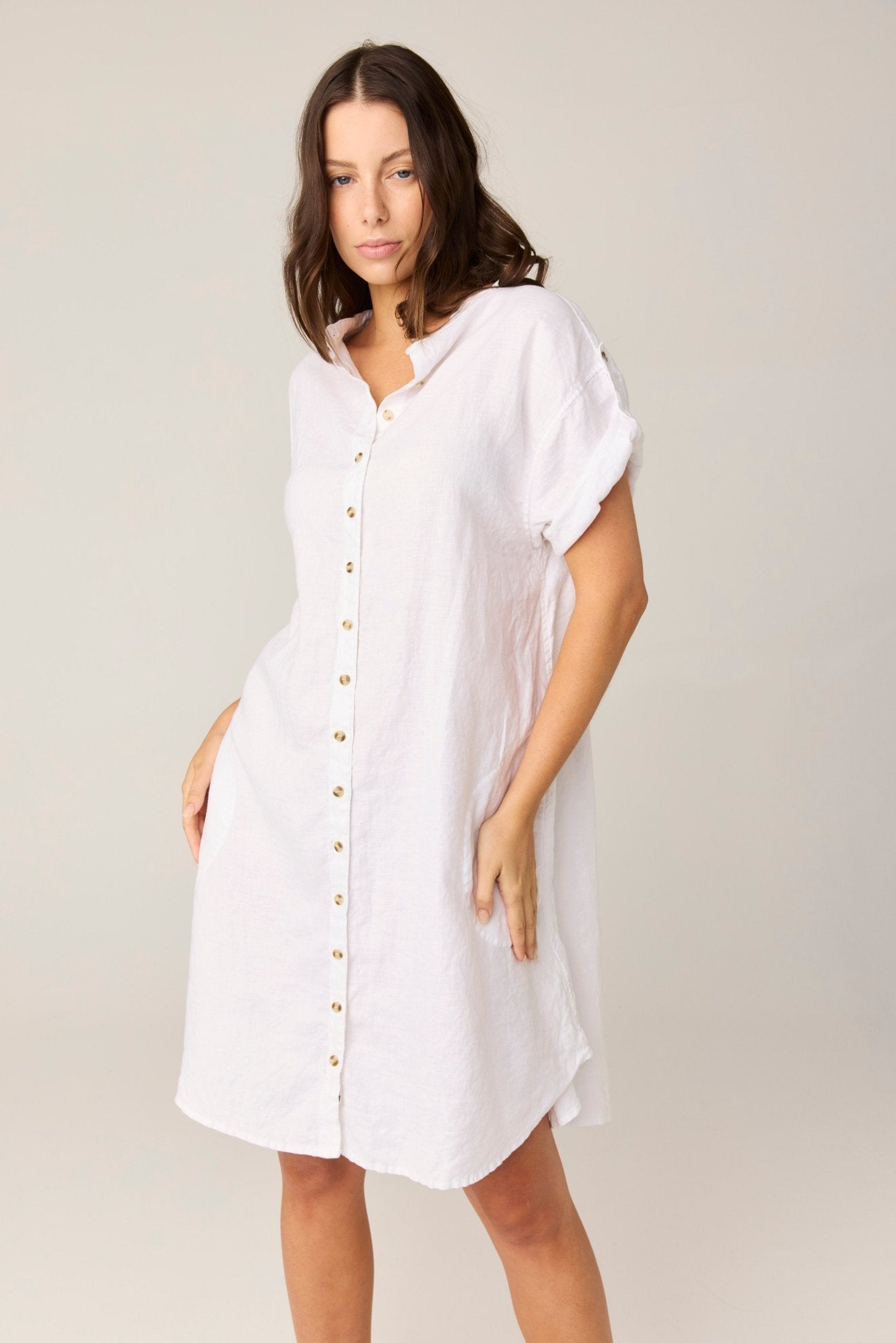 FOREVER SHIRT DRESS - BLANC (PRE - ORDER) - Primness