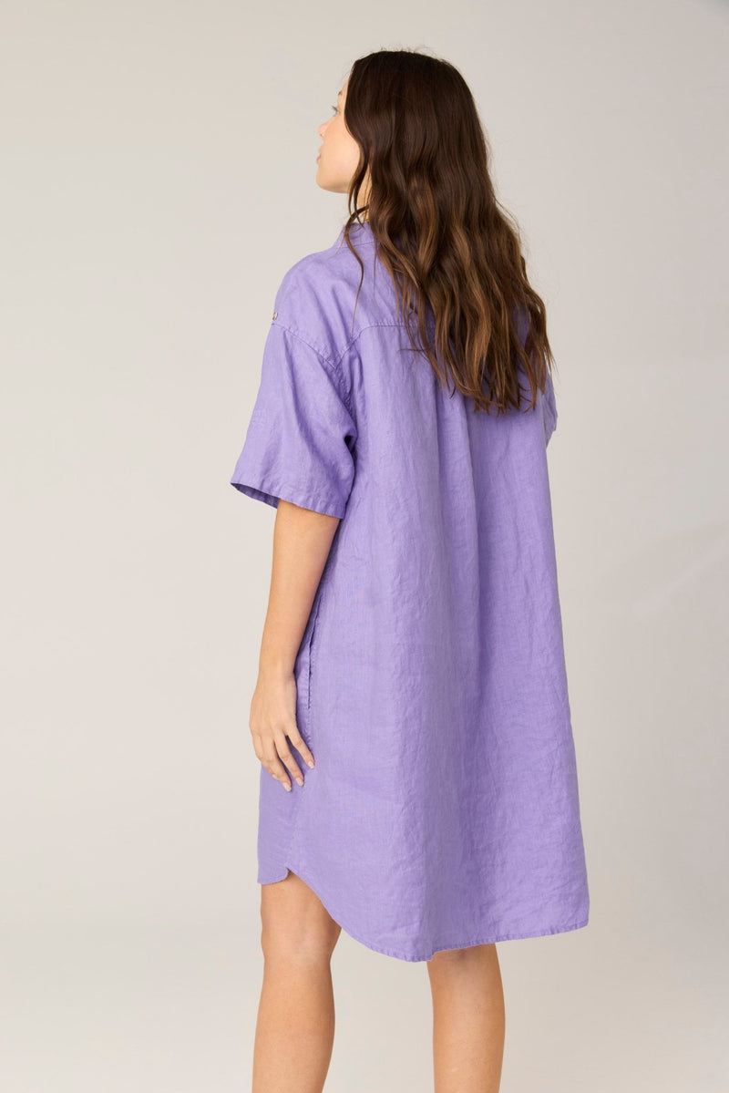 FOREVER SHIRT DRESS - LAVENDAR (PRE - ORDER) - Primness