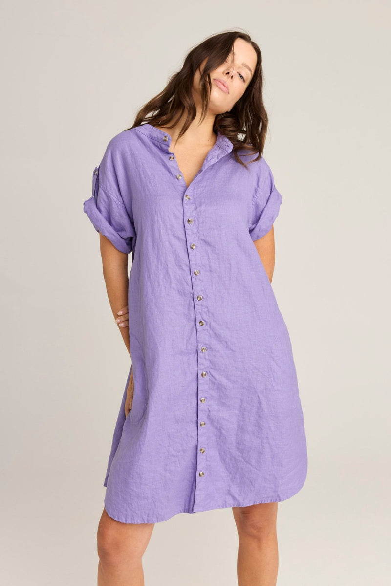 FOREVER SHIRT DRESS - LAVENDAR (PRE - ORDER) - Primness